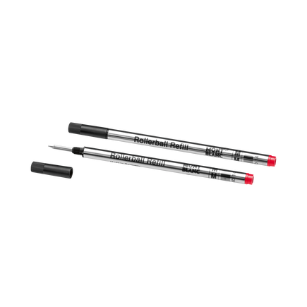 2 Rollerball Refills, Modena Red - Medium