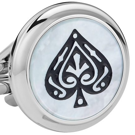 Meisterst&uuml;ck Tribute to the Book Around the World in 80 Days Spade & Heart Cufflinks