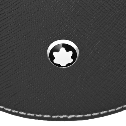 Medium Round Desk Tray in Sartorial Leather