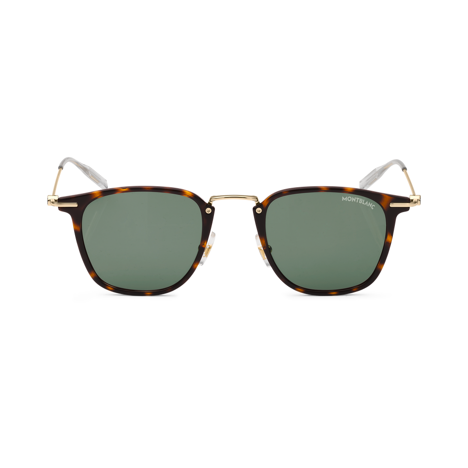 Round Sunglasses with Havana Coloured Injected Frame - 1