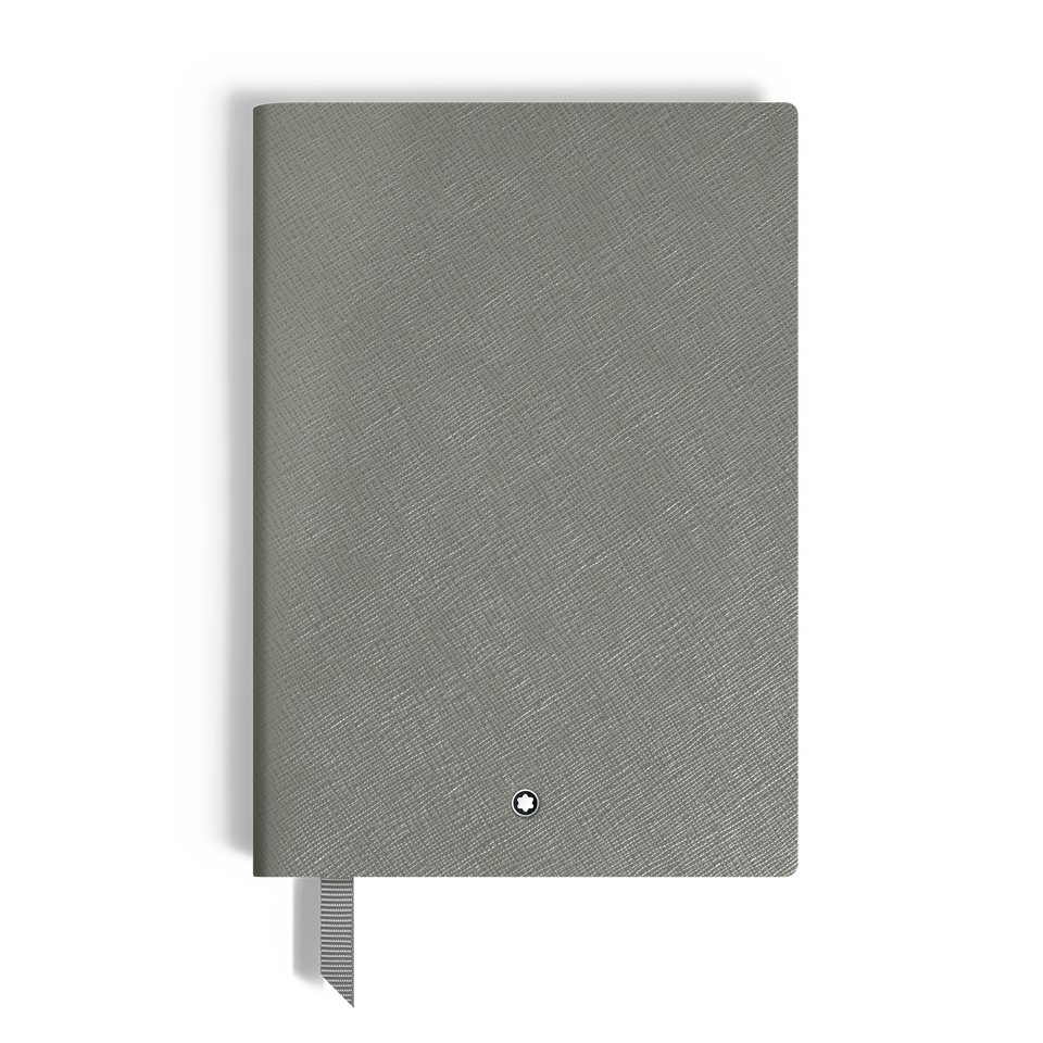 Medium Notebook, Saffiano Leather, Medium Grey &ndash; Lined Pages - 2