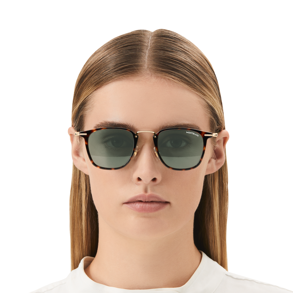 Round Sunglasses with Havana Coloured Injected Frame - 4