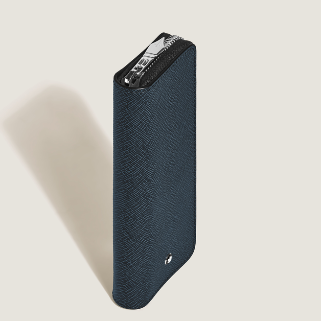 Sartorial 2-Pen Pouch with Zip - 4