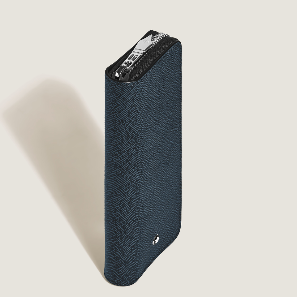 Sartorial 2-Pen Pouch with Zip - 4