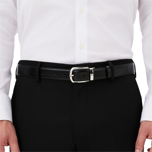 Horseshoe 30&nbsp;mm Reversible Belt in Leather - 3