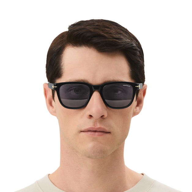 Squared Sunglasses with Black Coloured Acetate Frame (M) - 5