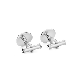 Star Cufflinks with Steel Inlay