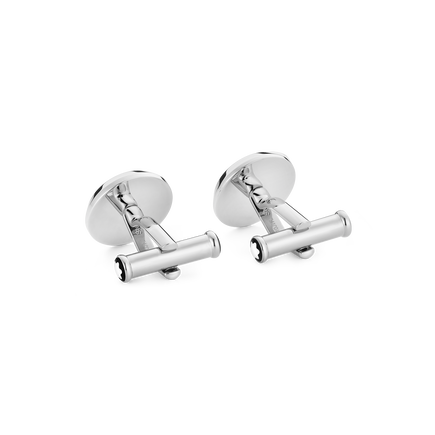 Meisterst&uuml;ck Cufflinks with Carbon-Patterned Inlay