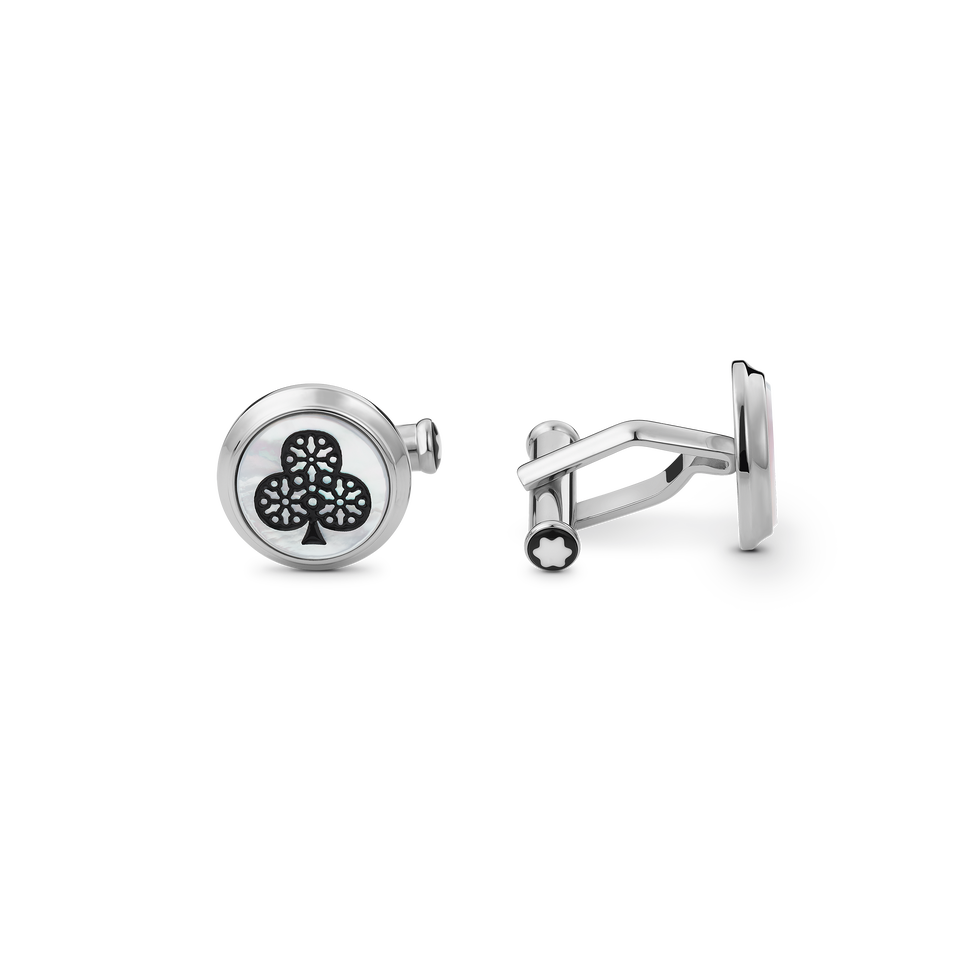 Meisterst&uuml;ck Tribute to the Book Around the World in 80 Days Ace of Club & Ace of Diamond Cufflinks - 1