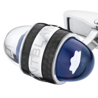 Montblanc StarWalker Cufflinks in Steel and Lacquer