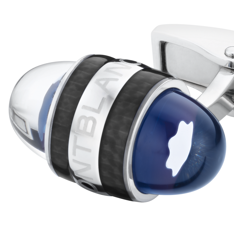 Montblanc StarWalker Cufflinks in Steel and Lacquer - 2