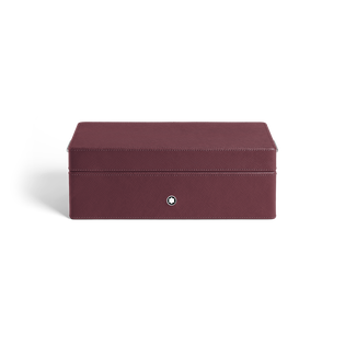 Pen Holder in Cassis Leather