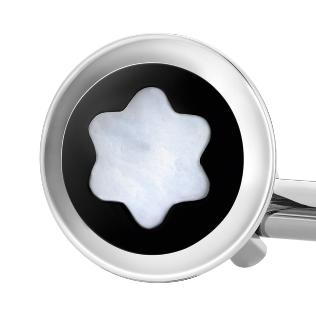 Cufflinks with Mother-of-Pearl Snowcap Emblem - 2