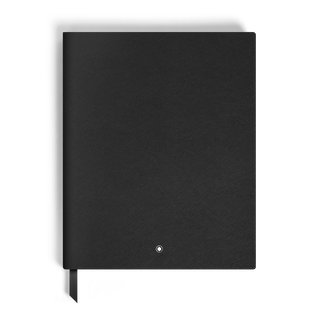 Large Notebook, Saffiano Leather, Black &ndash; Squared Pages