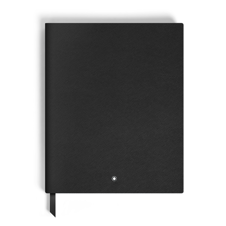 Large Notebook, Saffiano Leather, Black &ndash; Squared Pages - 2