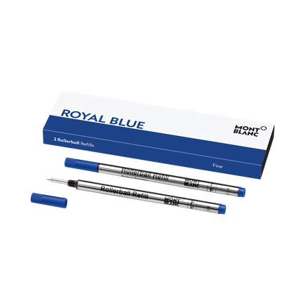 2 Rollerball Refills, Royal Blue - Medium