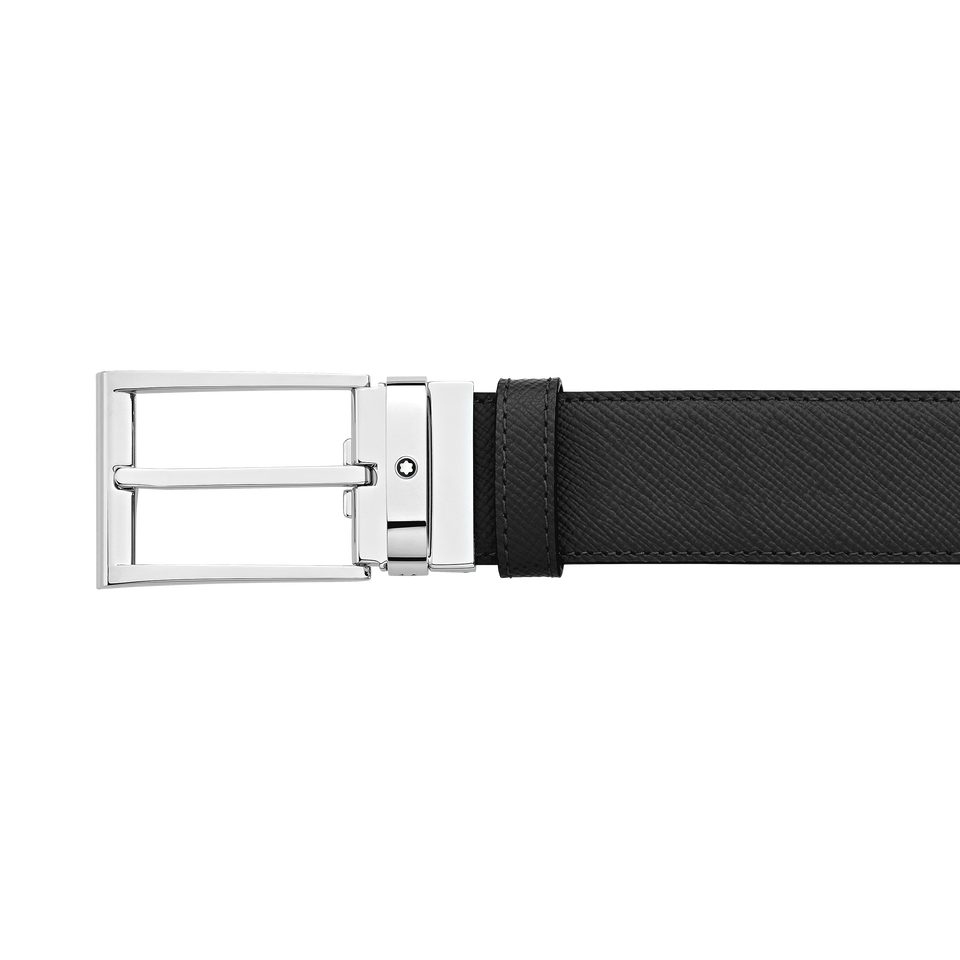 Rectangular 35&nbsp;mm Reversible Belt in Sartorial Leather - 4