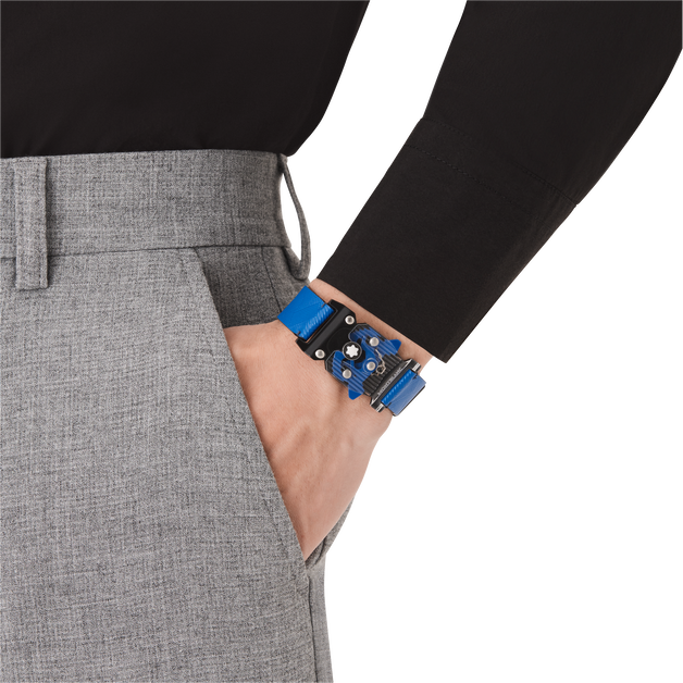 Bracelet with plexiglas closing Montblanc Extreme 3.0 Collection blue - 7