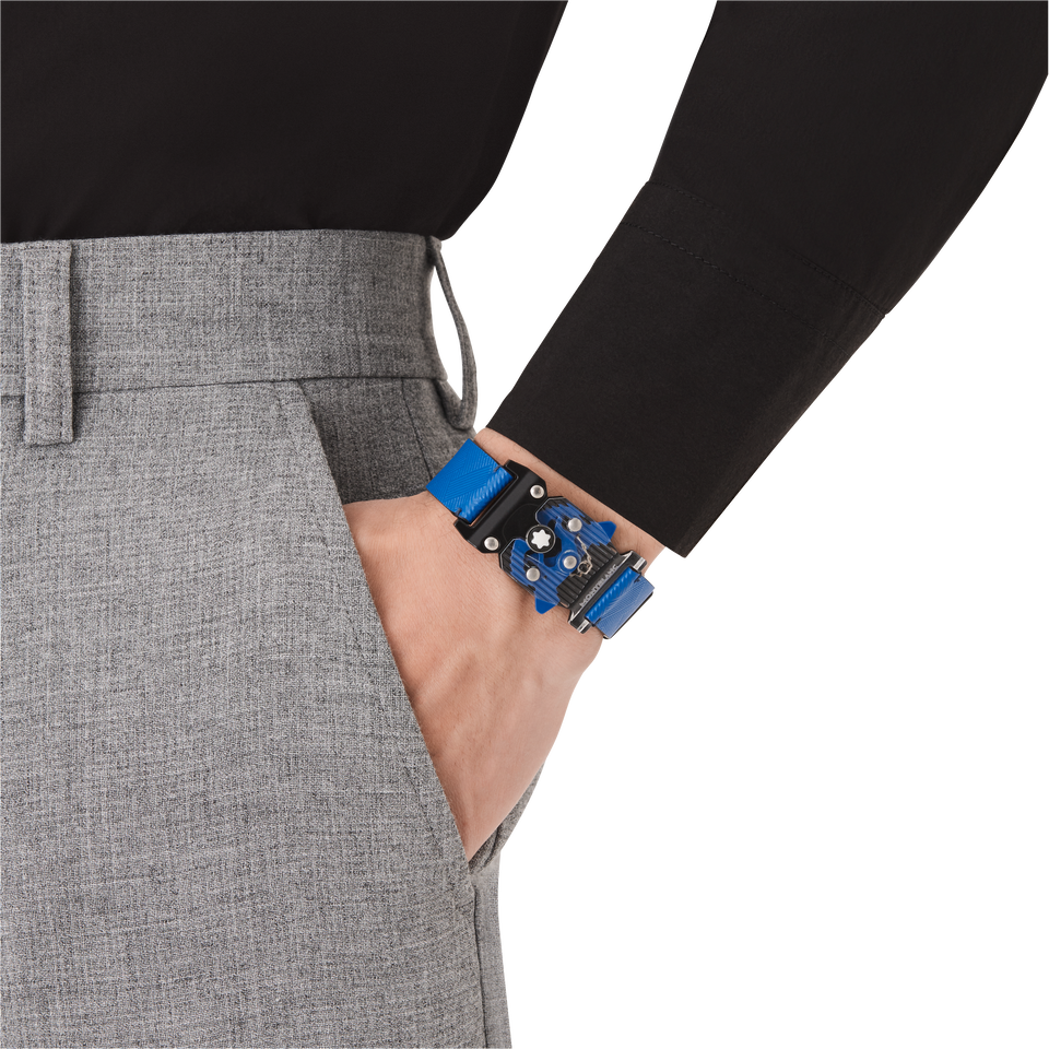 Bracelet with plexiglas closing Montblanc Extreme 3.0 Collection blue - 7