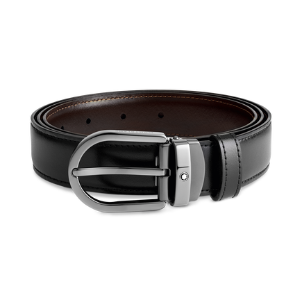 Horseshoe 30&nbsp;mm Reversible Belt in Leather