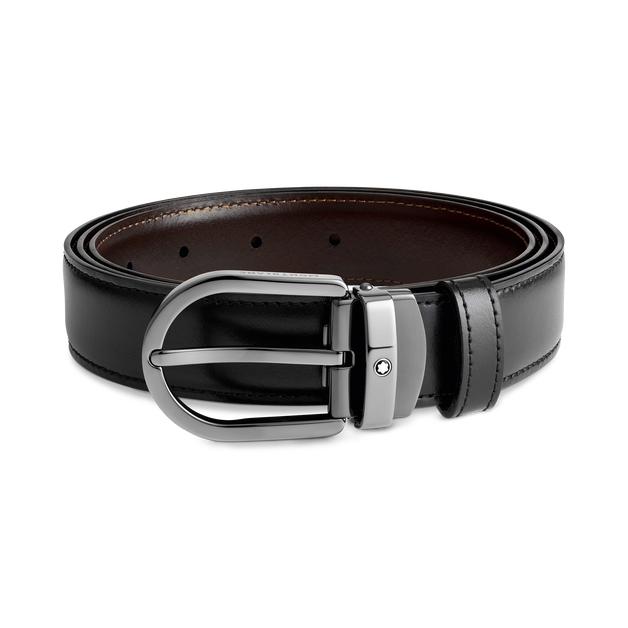 Horseshoe 30&nbsp;mm Reversible Belt in Leather - 3