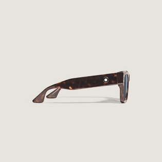 Squared Sunglasses with Havana Colored Acetate Frame