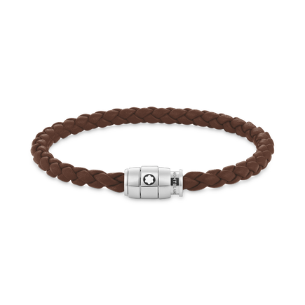Large Soft Leather Fauve Brown Bracelet