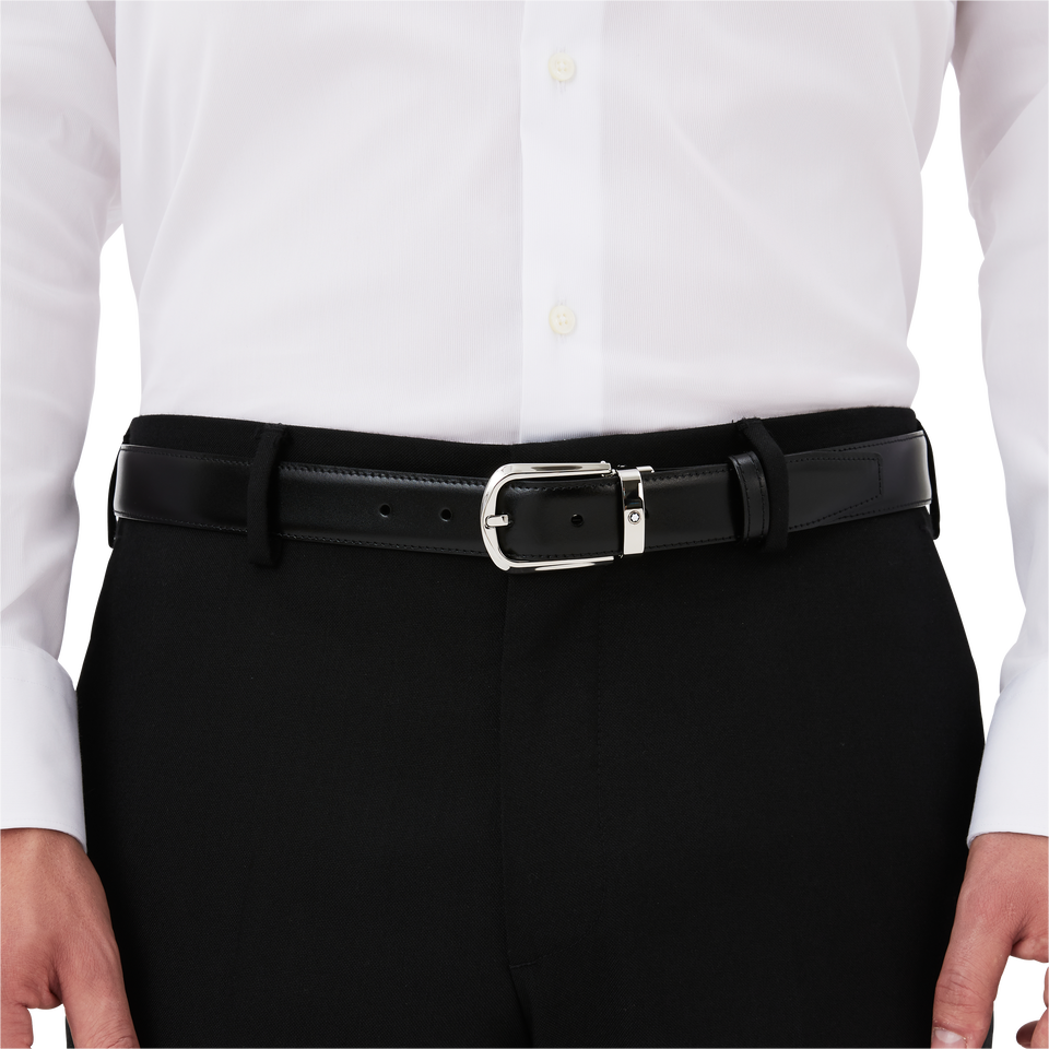 Horseshoe 30&nbsp;mm Reversible Belt in Leather - 3
