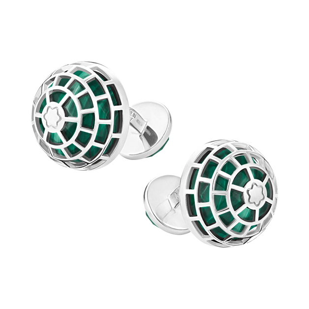 Montblanc Meisterst&uuml;ck Cufflinks with Malachite stone - 1