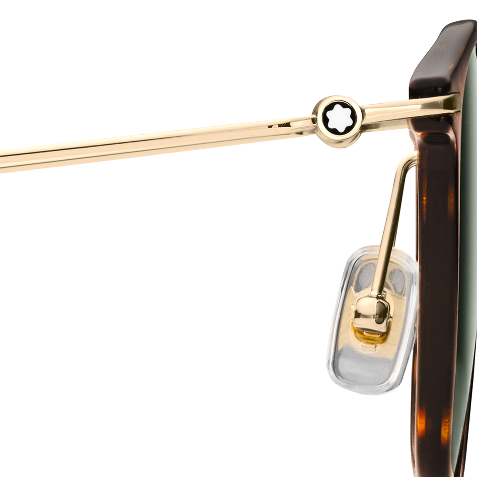 Round Sunglasses with Havana Coloured Injected Frame - 8