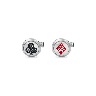 Meisterst&uuml;ck Tribute to the Book Around the World in 80 Days Ace of Club & Ace of Diamond Cufflinks