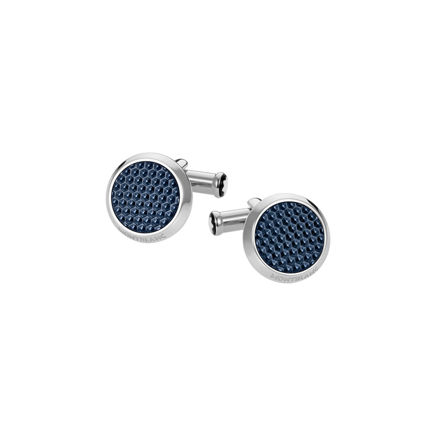 Meisterst&uuml;ck Cufflinks with Patterned Lacquer Inlay - 1