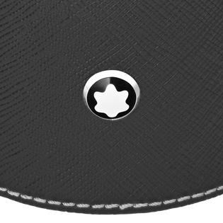 Medium Round Desk Tray in Sartorial Leather