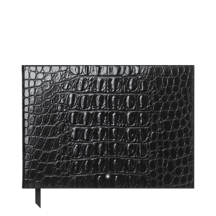 Guest Book Croco Print, Black