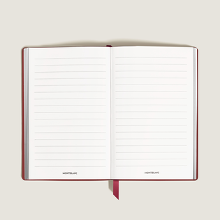 Large Notebook, Saffiano Leather, Red &ndash; Lined Pages