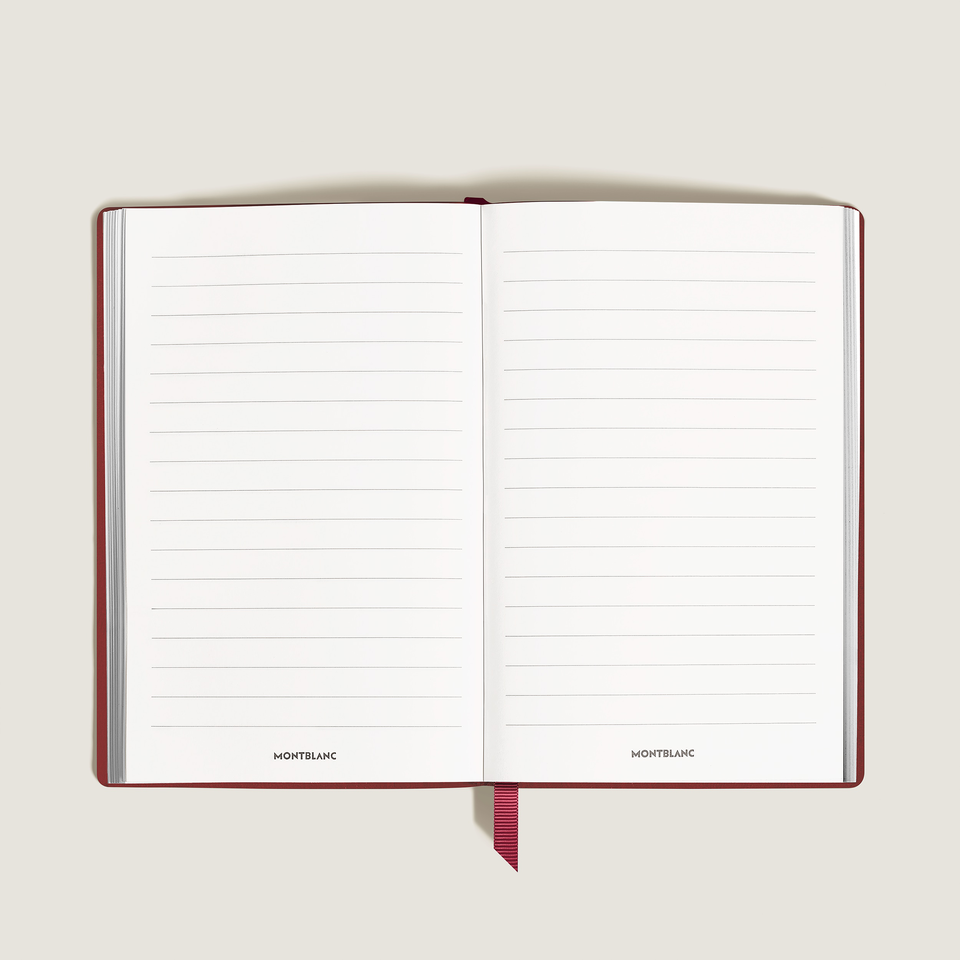 Large Notebook, Saffiano Leather, Red &ndash; Lined Pages - 1