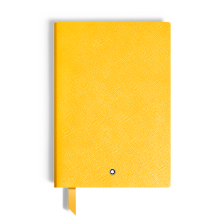 Medium Notebook, Saffiano Leather, Modena Yellow &ndash; Lined Pages