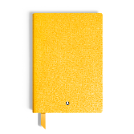 Medium Notebook, Saffiano Leather, Modena Yellow – Lined Pages