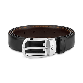 Horseshoe 30&nbsp;mm Reversible Belt in Leather
