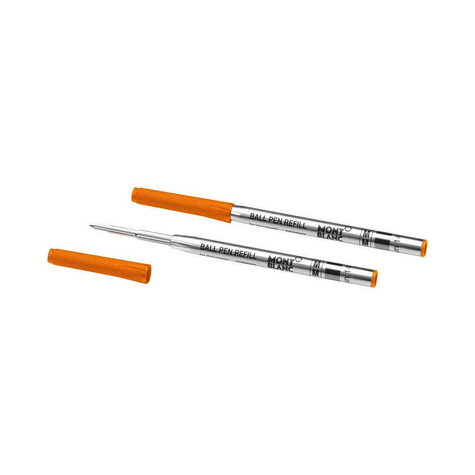 2 Ballpoint Refills, Manganese Orange - Medium - 2
