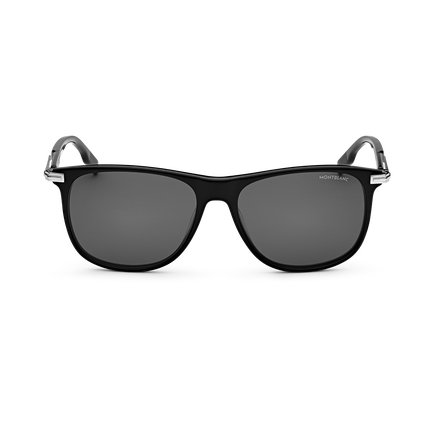 Rectangular Sunglasses with Black-coloured Acetate Frame