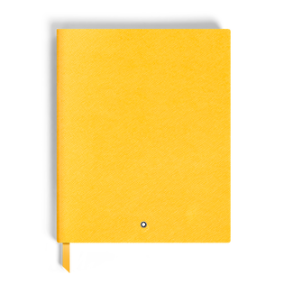 Large Notebook, Saffiano Leather, Modena Yellow &ndash; Lined Pages