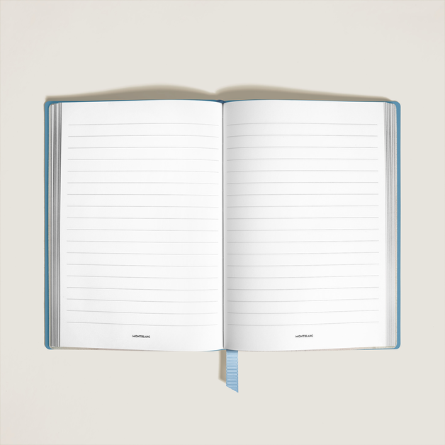 Medium Notebook, Saffiano Leather, Pale Blue – Lined Pages - 1