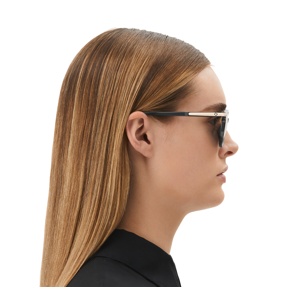 Squared Sunglasses with Black Coloured Acetate Frame - 6