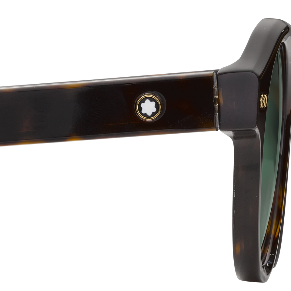 Round Sunglasses with Havana Coloured Acetate Frame - 8