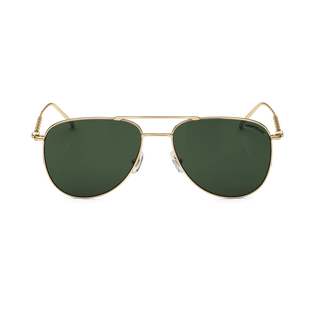 Squared Sunglasses with Gold Coloured Metal Frame