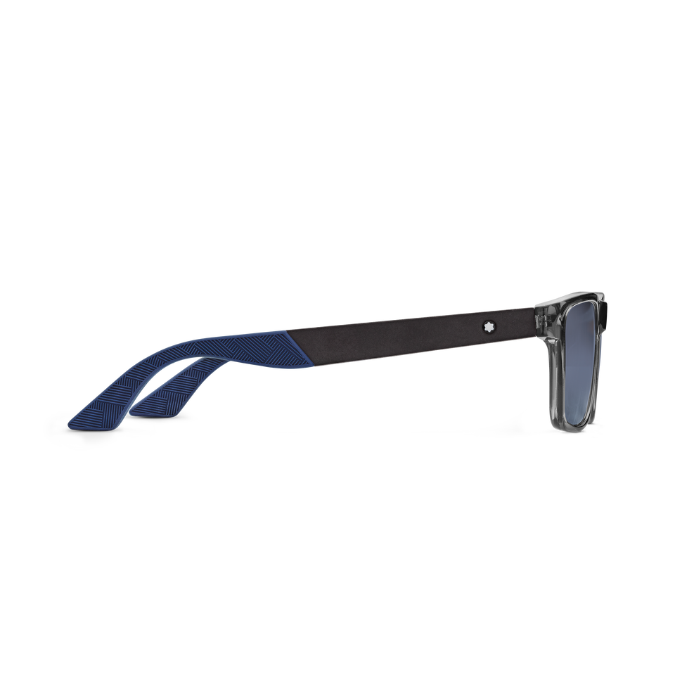 Rectangular Sunglasses with Grey Coloured Acetate Frame - 2
