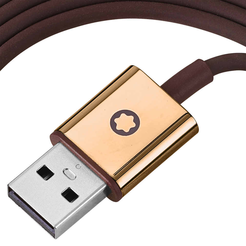 Brown Cable Set for Montblanc MB 01 Headphones - 4