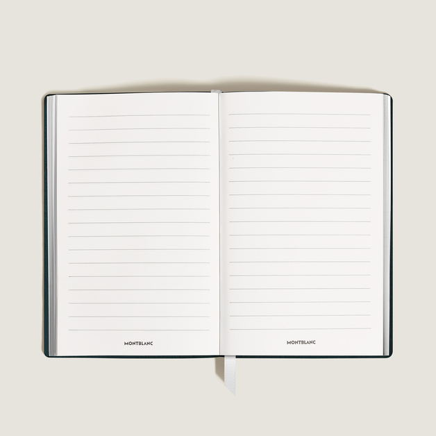 Small Notebook, Saffiano Leather, British Green – Lined Pages - 1