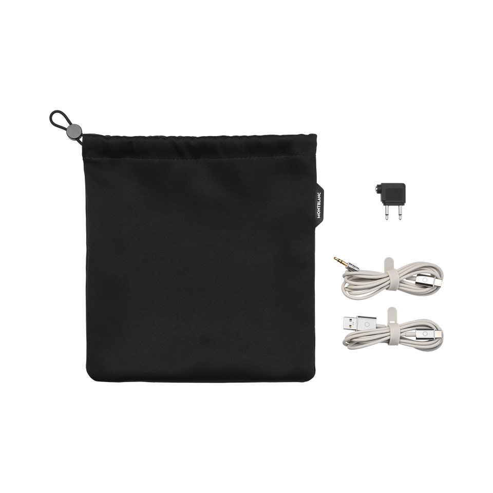 Grey Travel Set for Montblanc MB 01 Headphones - 1